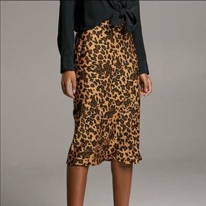 NWOT Aritzia Babaton Leopard Slip Skirt